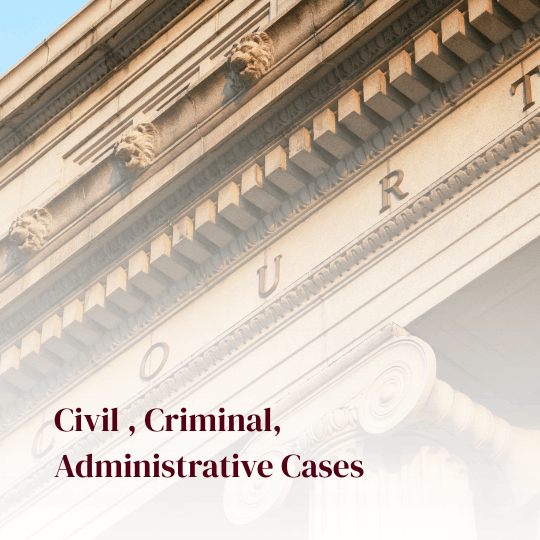 Civil , Criminal, Administrative Cases (1)